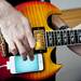Michigan sophomore Joseph Constantakis plays his Chaos Pad guitar project in front of an audience at Hackathon on Sunday, Feb. 3. Daniel Brenner I AnnArbor.com